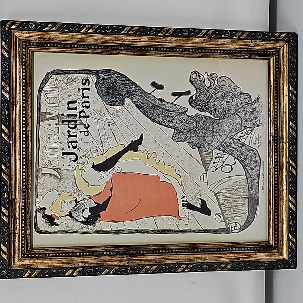 Vintage Jane Avril Poster by Henri de Toulouse-Lautrec - Vintage Seventies Repro